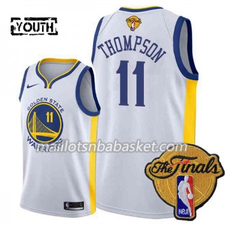 Maillot Enfant Golden State Warriors Klay Thompson 11 2018 NBA Finals Nike Blanc Swingman